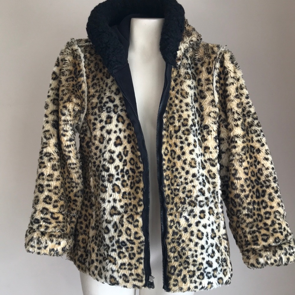 Leopard jacket Large reversible